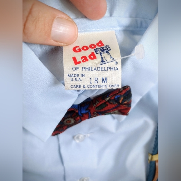 NWT Vintage 1990 Good Lad of Philadelphia Outfit Boys 18 Months Made in USA 4 Pc - Picture 5 of 12